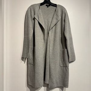 4 for 20! J crew Juliette collarless sweater-blazer in heather dove size XS